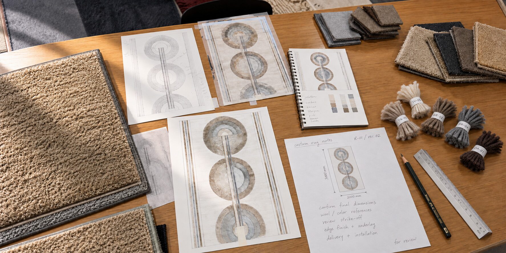 The Custom Rug Specification Checklist Interior Designers Can Actually Use