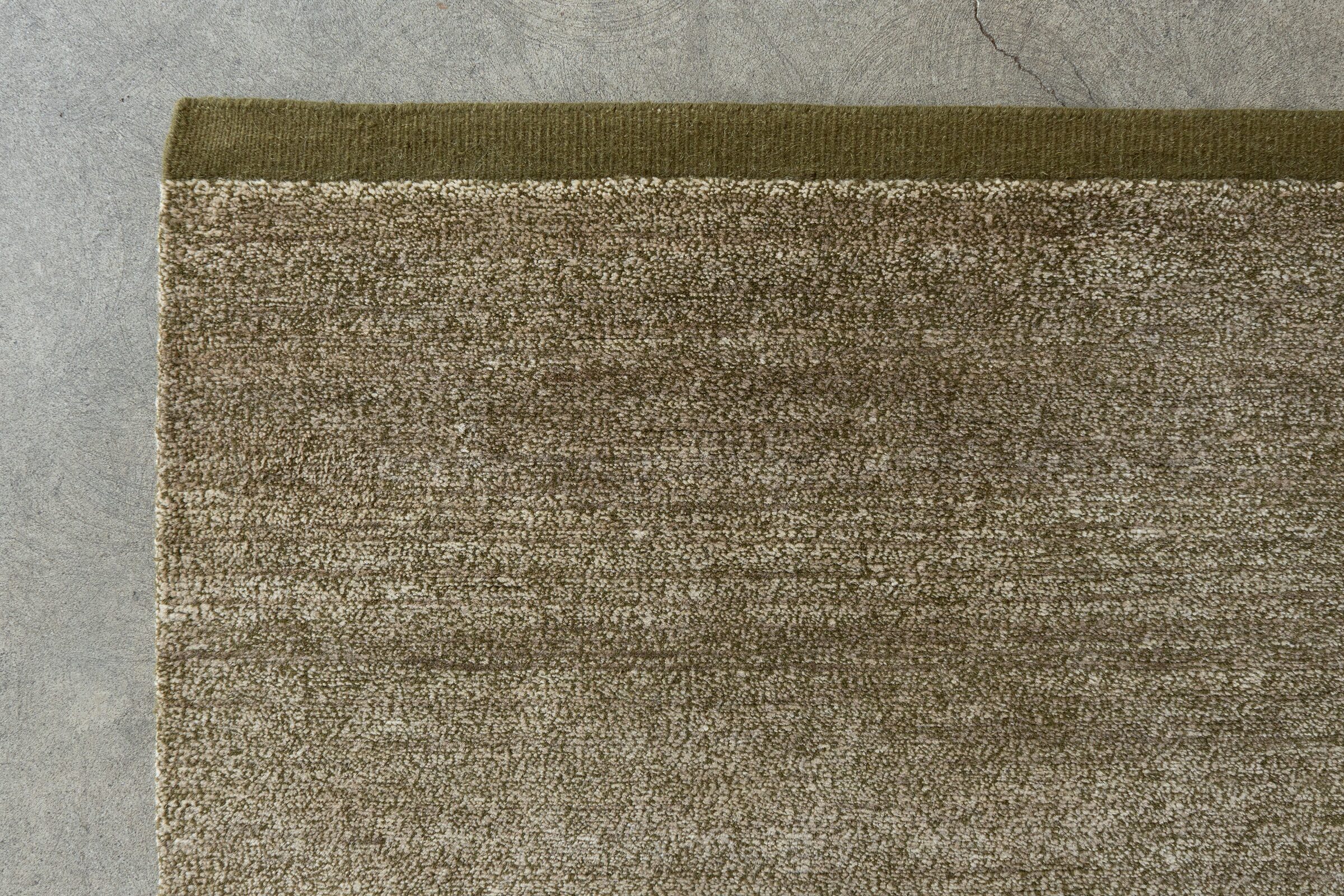 ALLO/WOOL - THATCH GREEN rug from the textures series by WOVEN