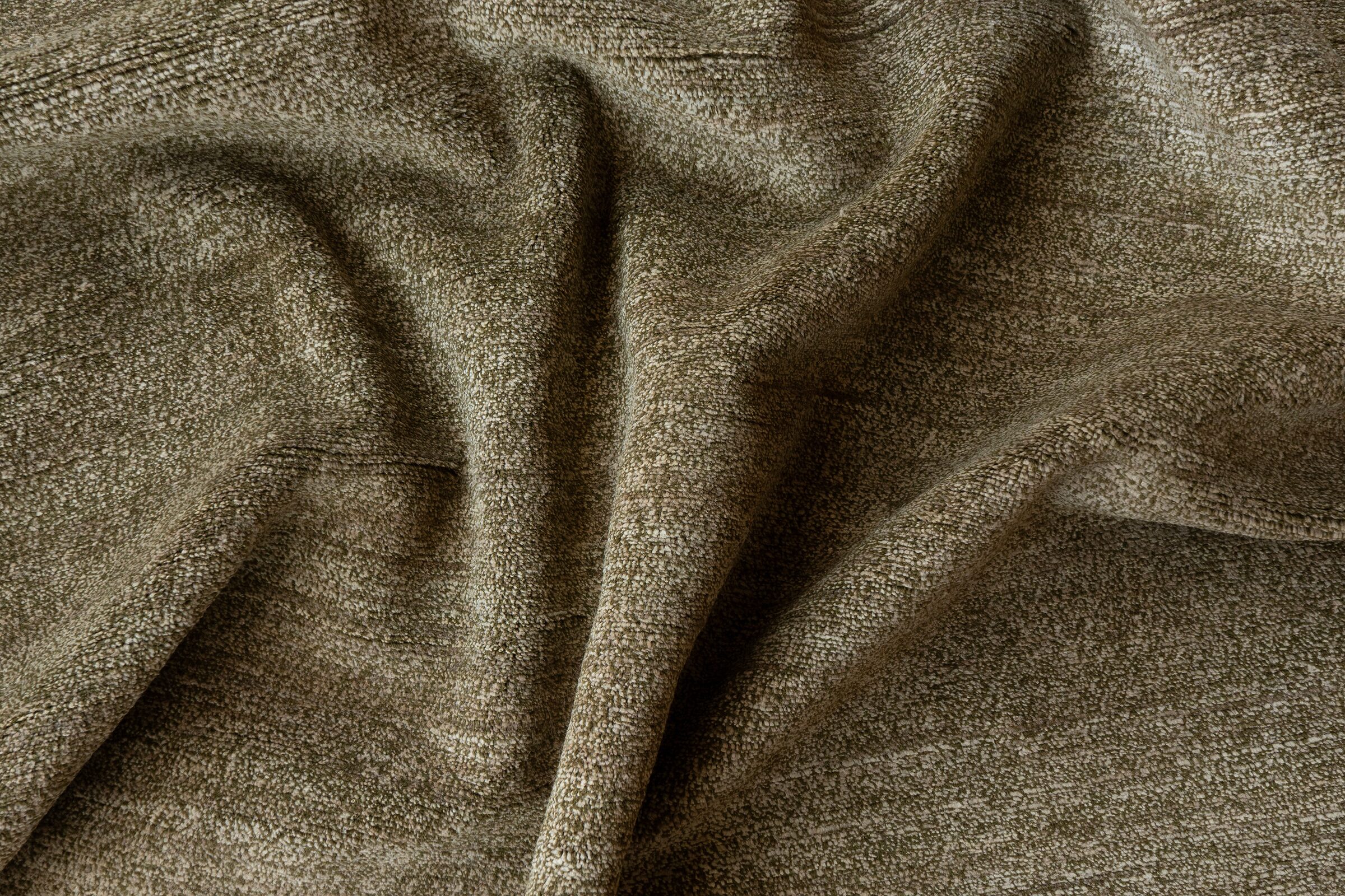 ALLO/WOOL - THATCH GREEN rug from the textures series by WOVEN