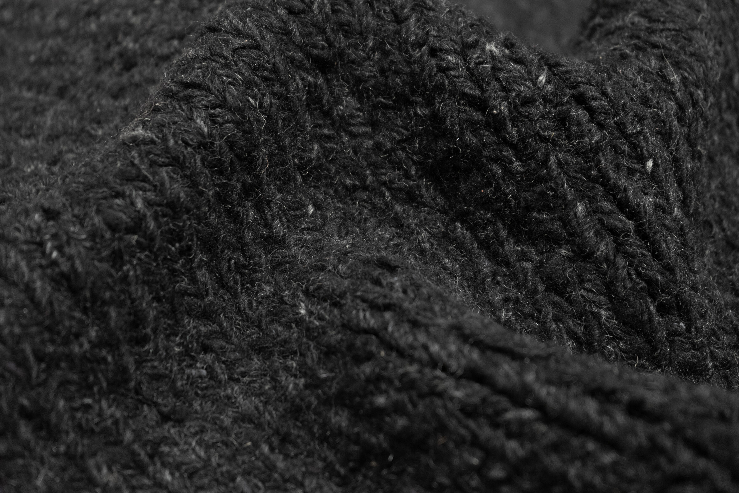 CHUNKY SOUMAK - BLACK rug from the chunky soumak series by WOVEN