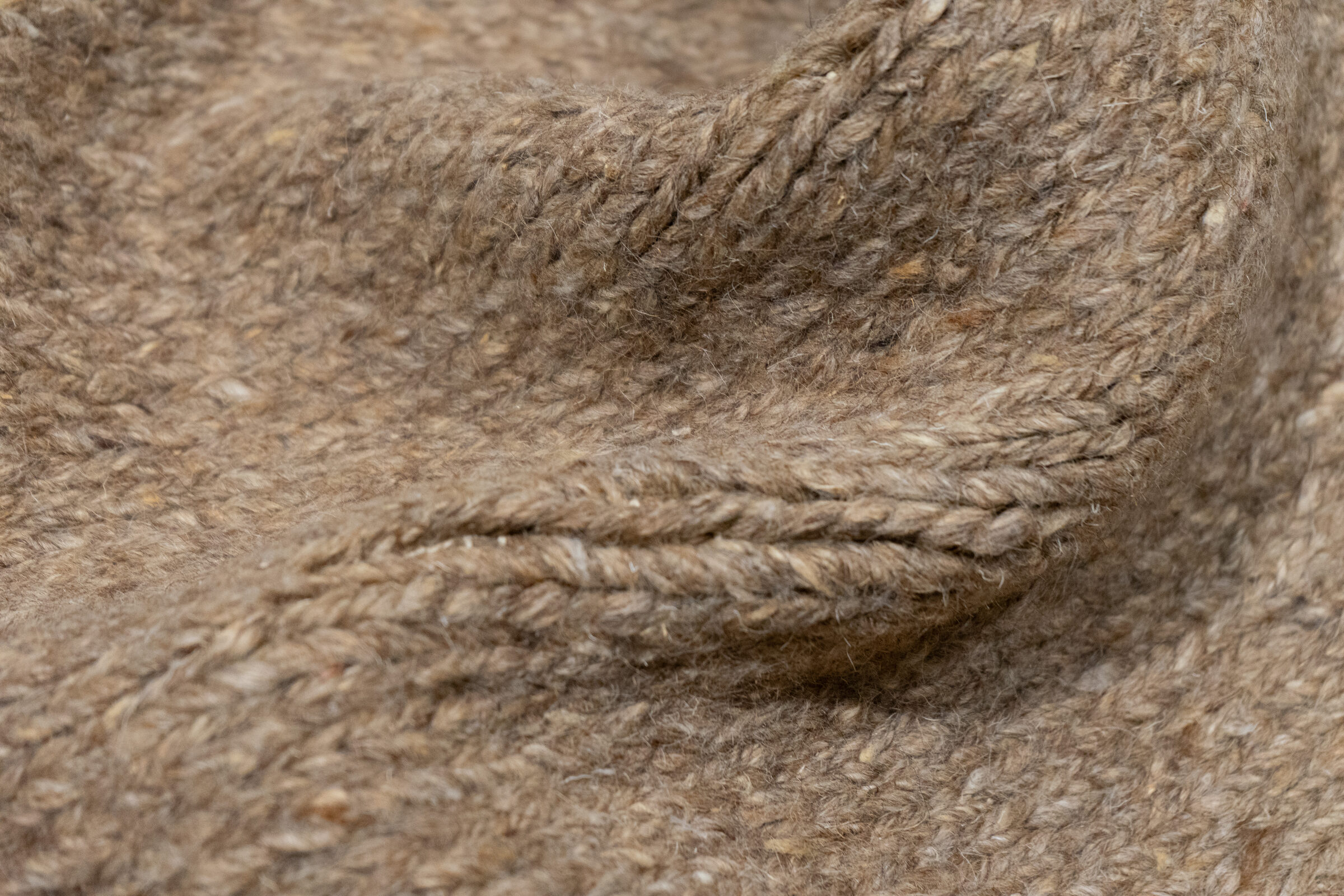 CHUNKY SOUMAK - LIGHT BROWN rug from the chunky soumak series by WOVEN