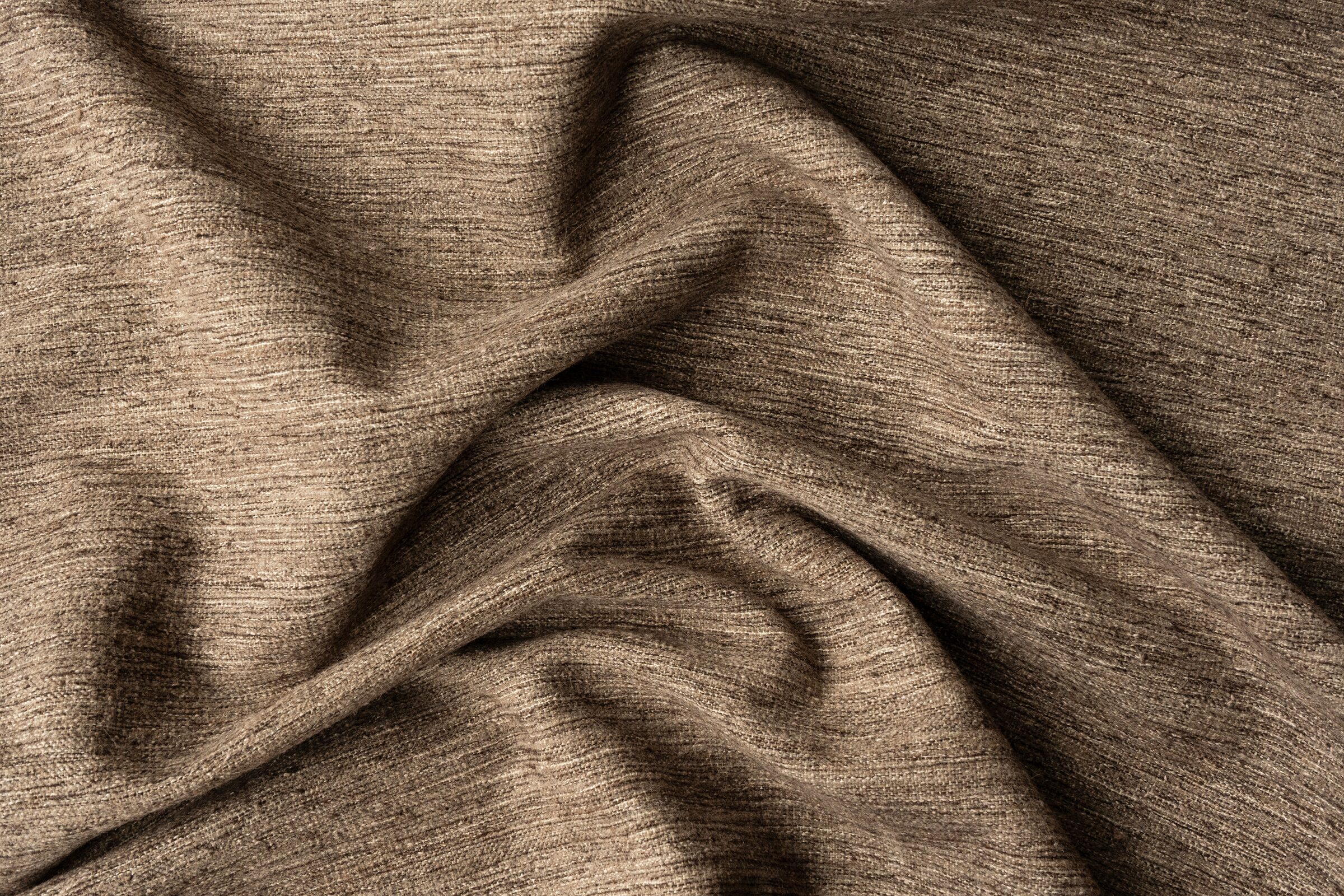 FINE FLATWEAVE - BROWN (UNDYED) rug from the Eco-Friendly series by WOVEN