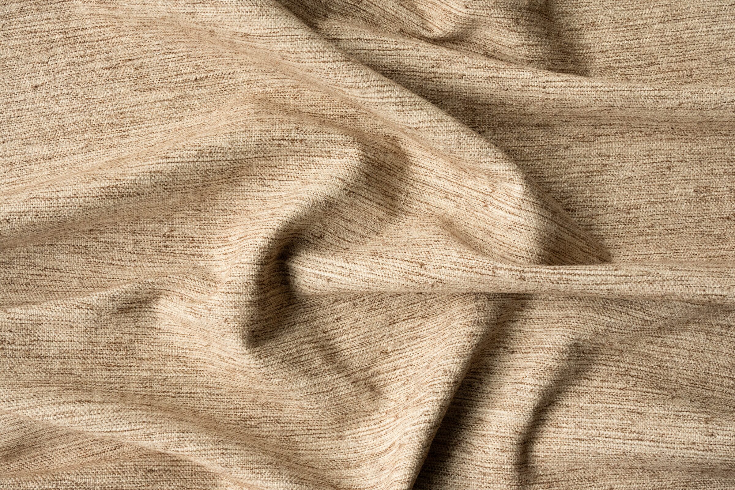 FINE FLATWEAVE - CAMEL (UNDYED) rug from the Eco-Friendly series by WOVEN