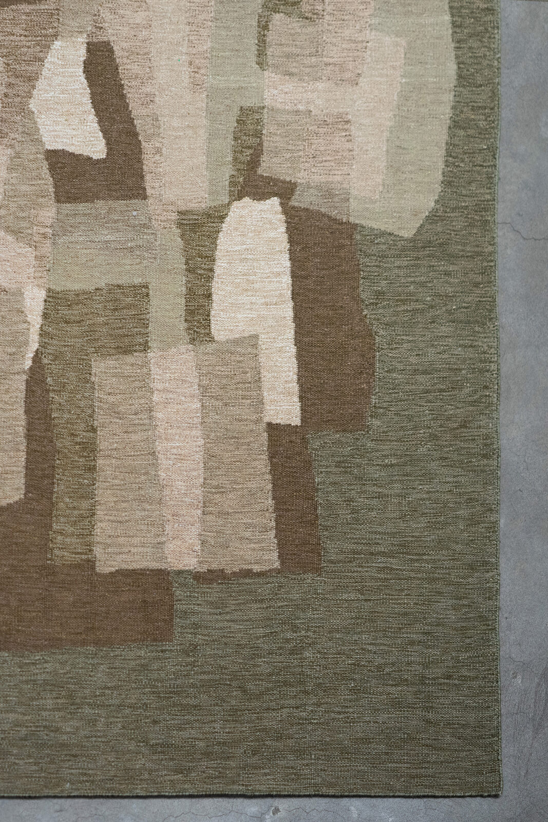 KANT - OLIVE rug from the STUDIO WOVEN series by WOVEN