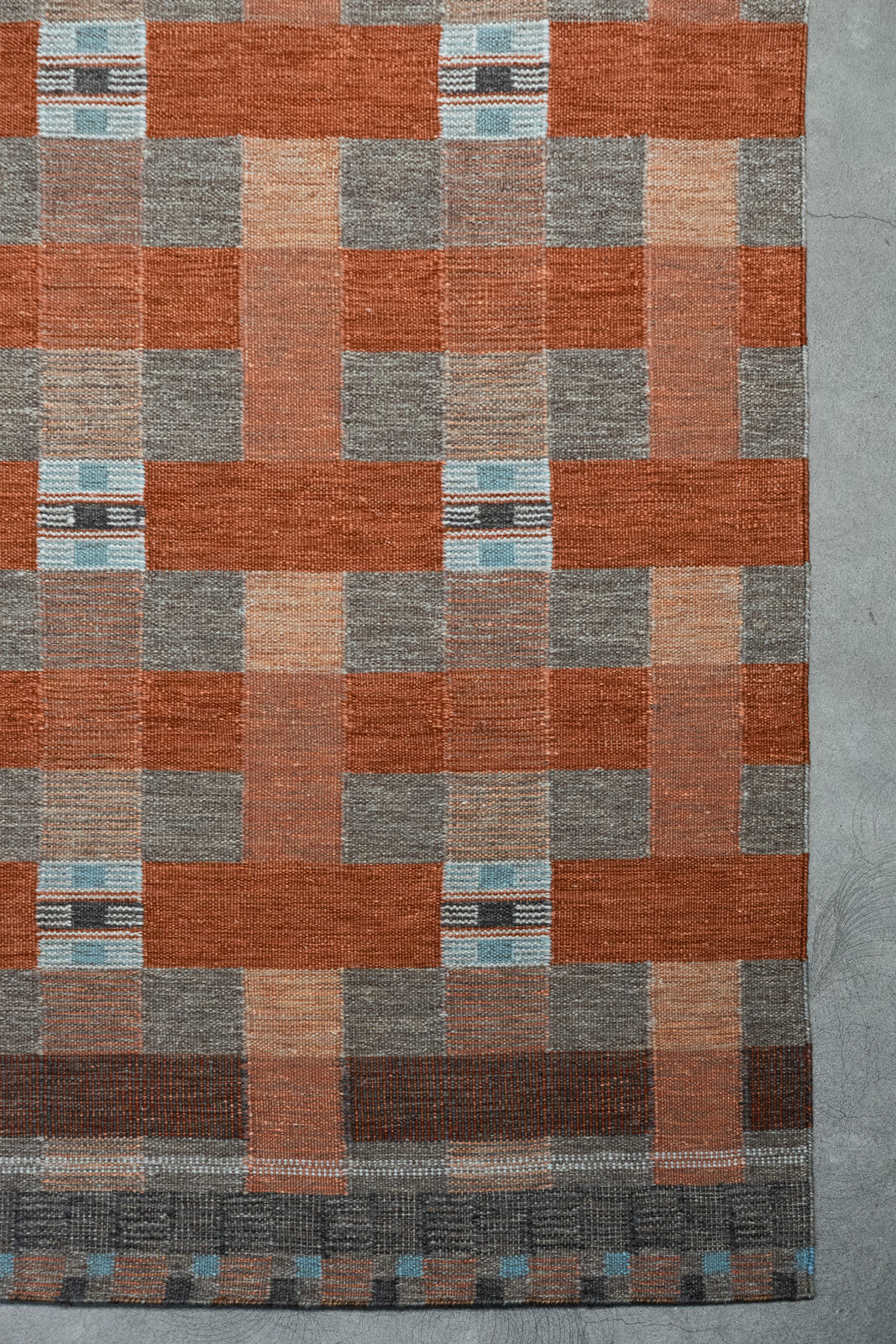 TAKT - VERMILION rug from the STUDIO WOVEN series by WOVEN