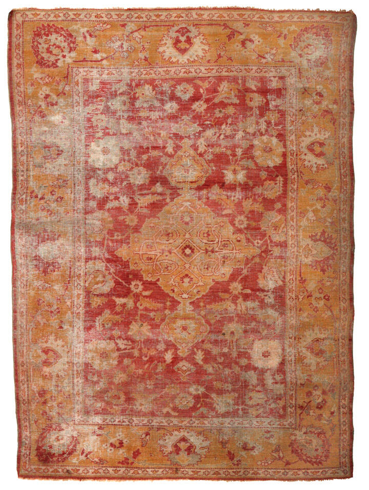14131 distressed oushak rug