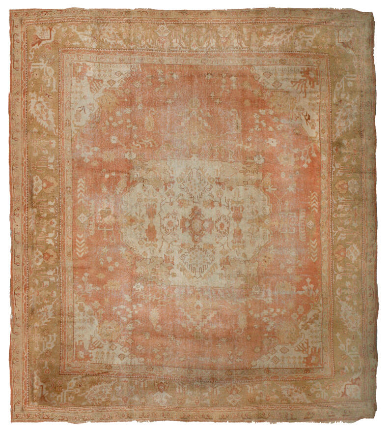 15584 Antique Oushak rug