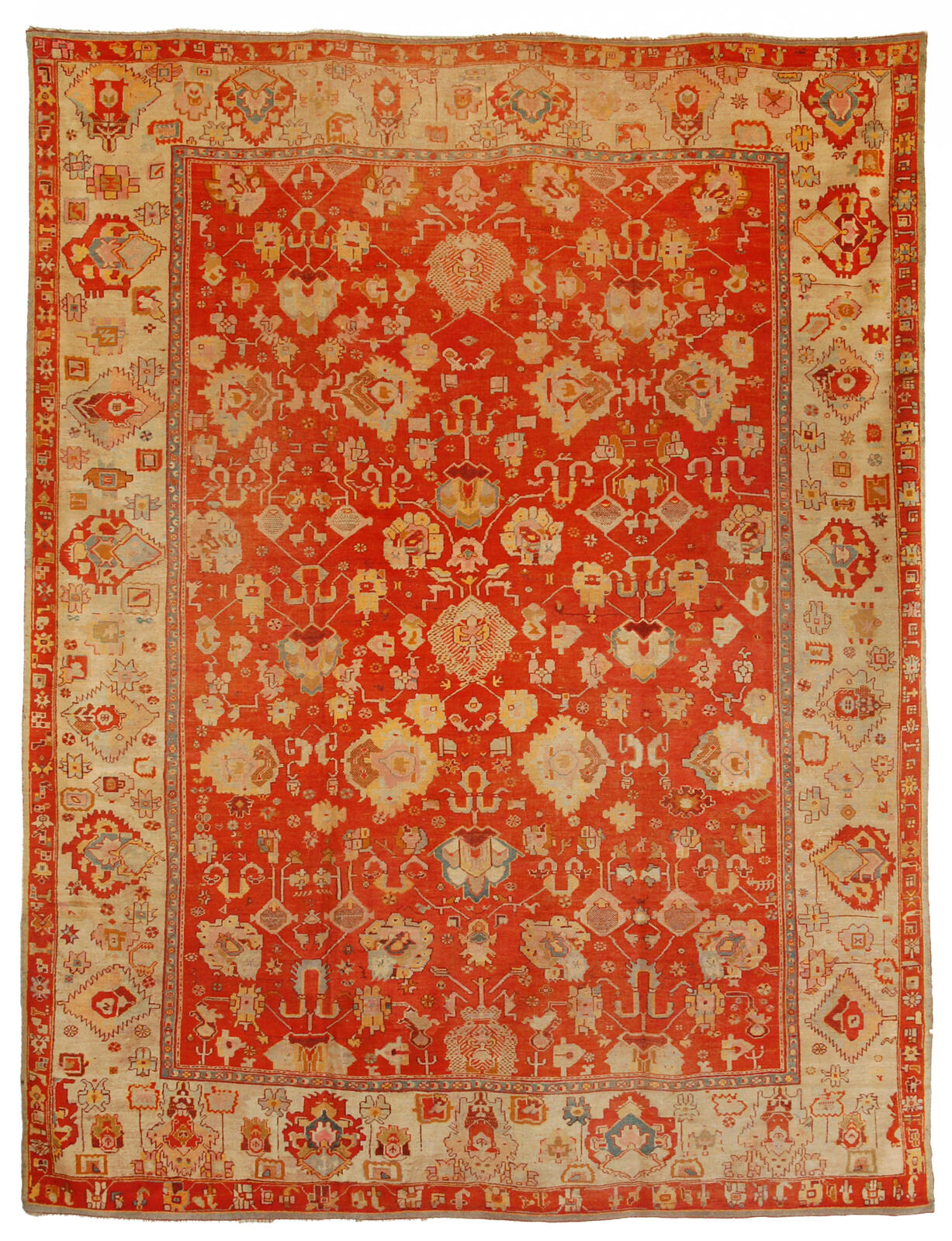 antique oushak rug