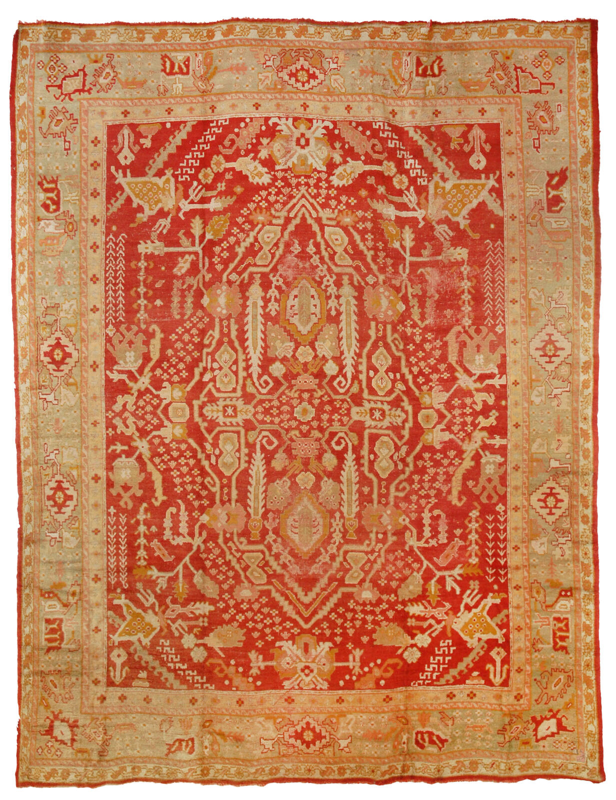 antique oushak rug