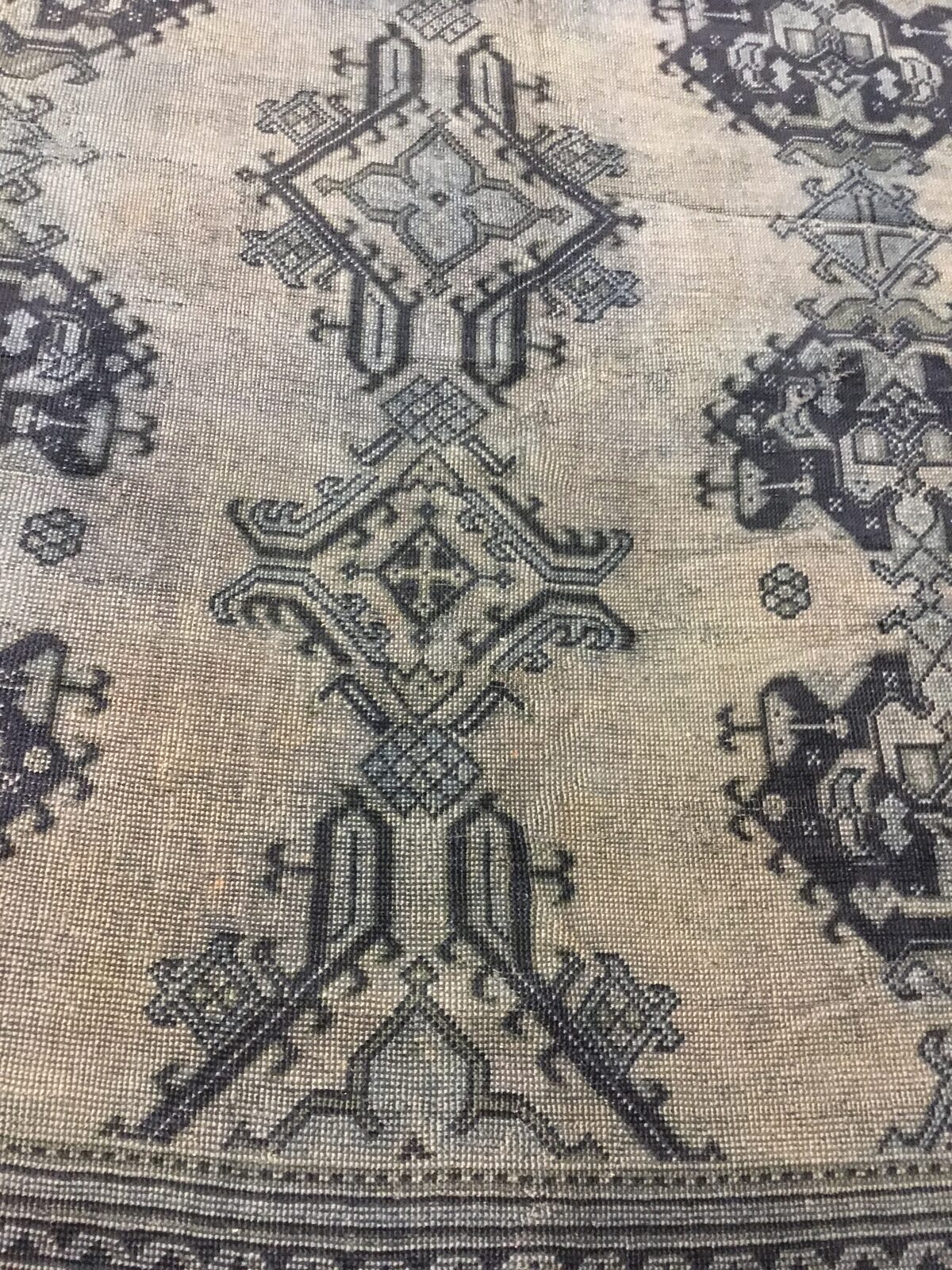 Oushak / 17371 rug from the over-dyed distressed series by WOVEN