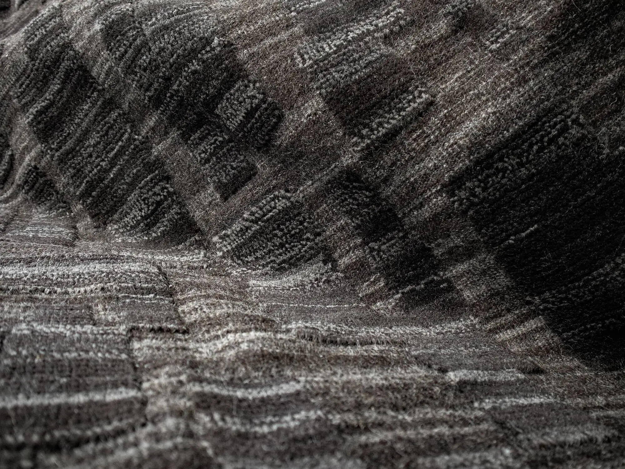 ORE - BROWN rug from the terrain series by WOVEN