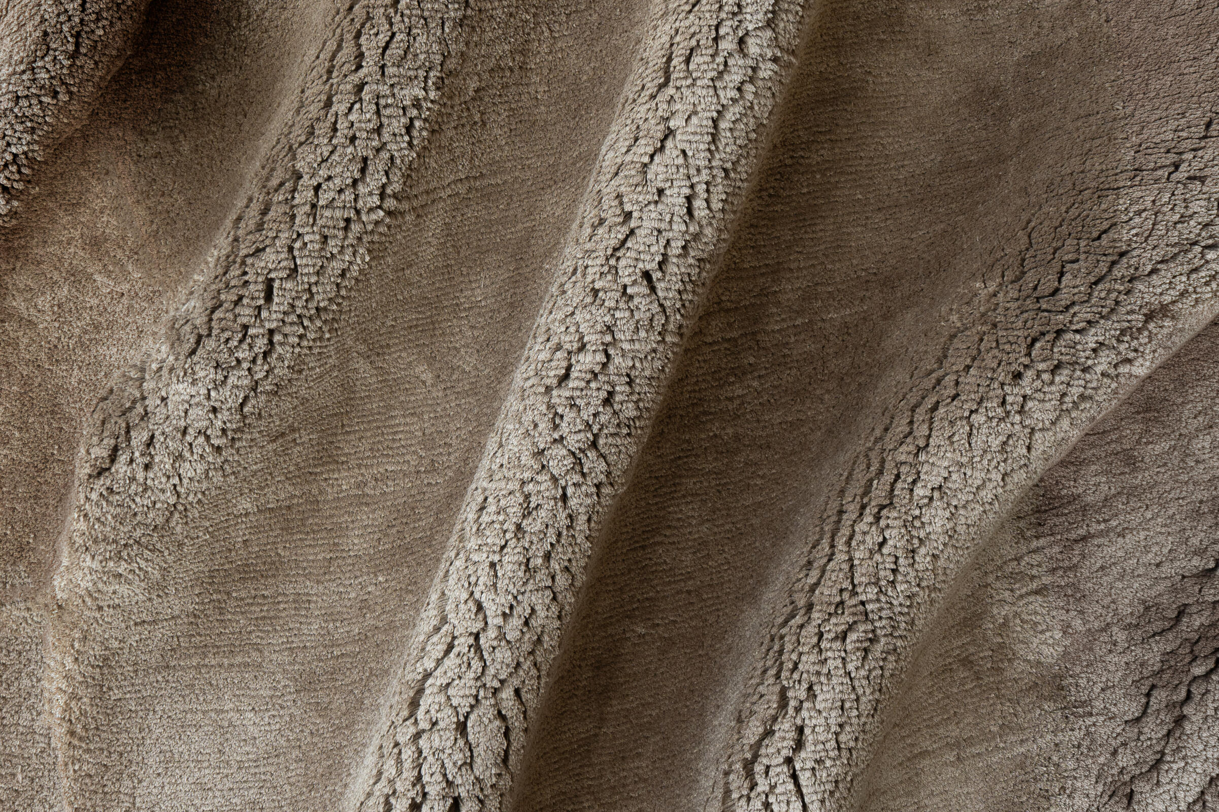 SHEARED SILK - MINK rug from the sheared silk series by WOVEN