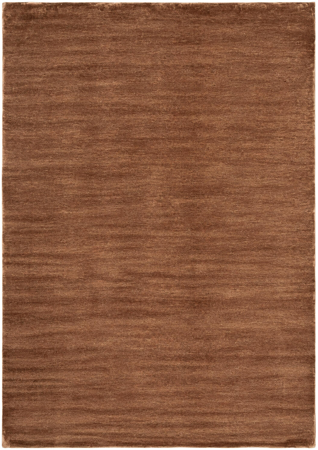 SHEARED SILK - RUST rug from the sheared silk series by WOVEN