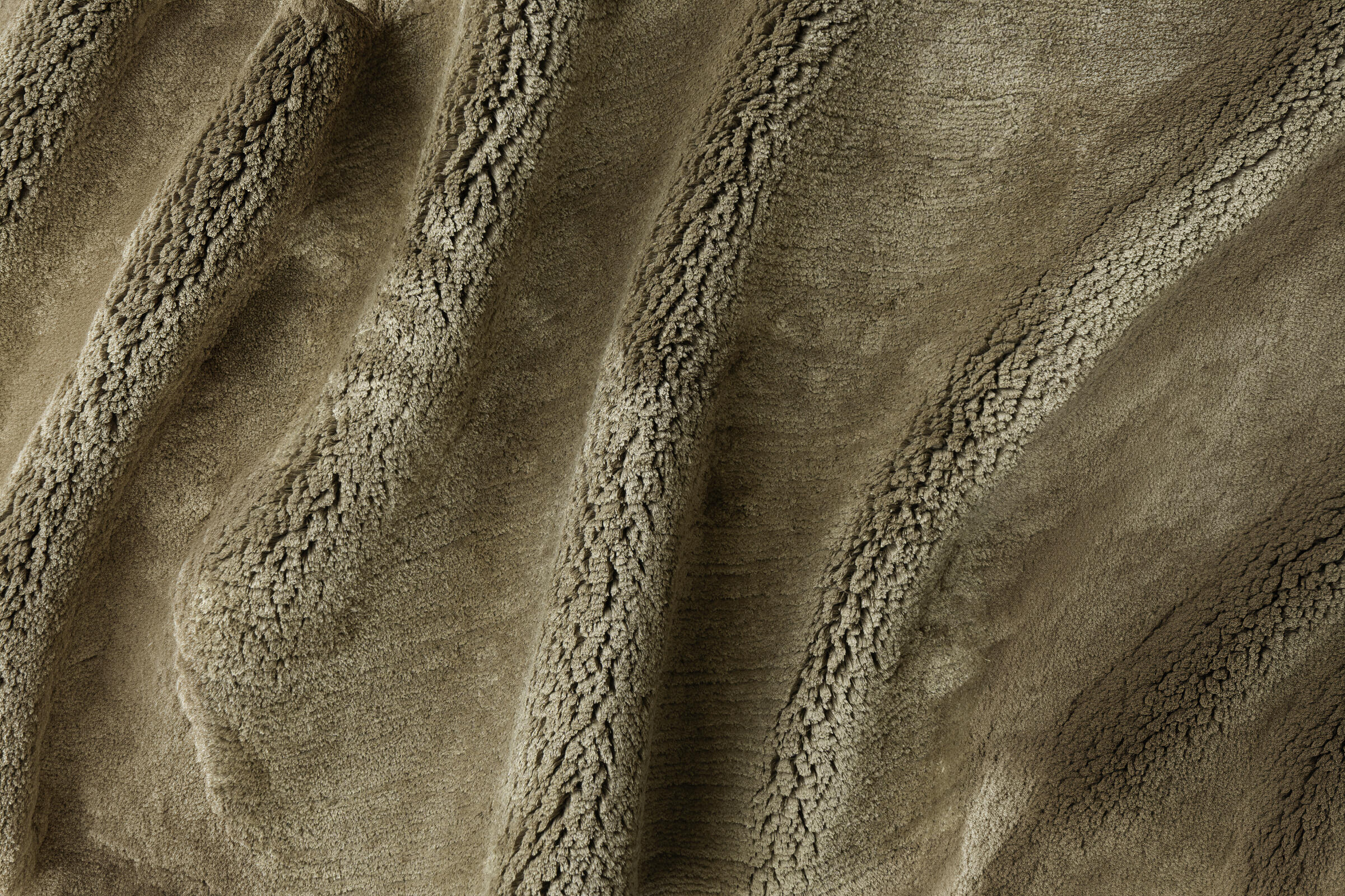 SHEARED SILK - WARM TAUPE rug from the sheared silk series by WOVEN