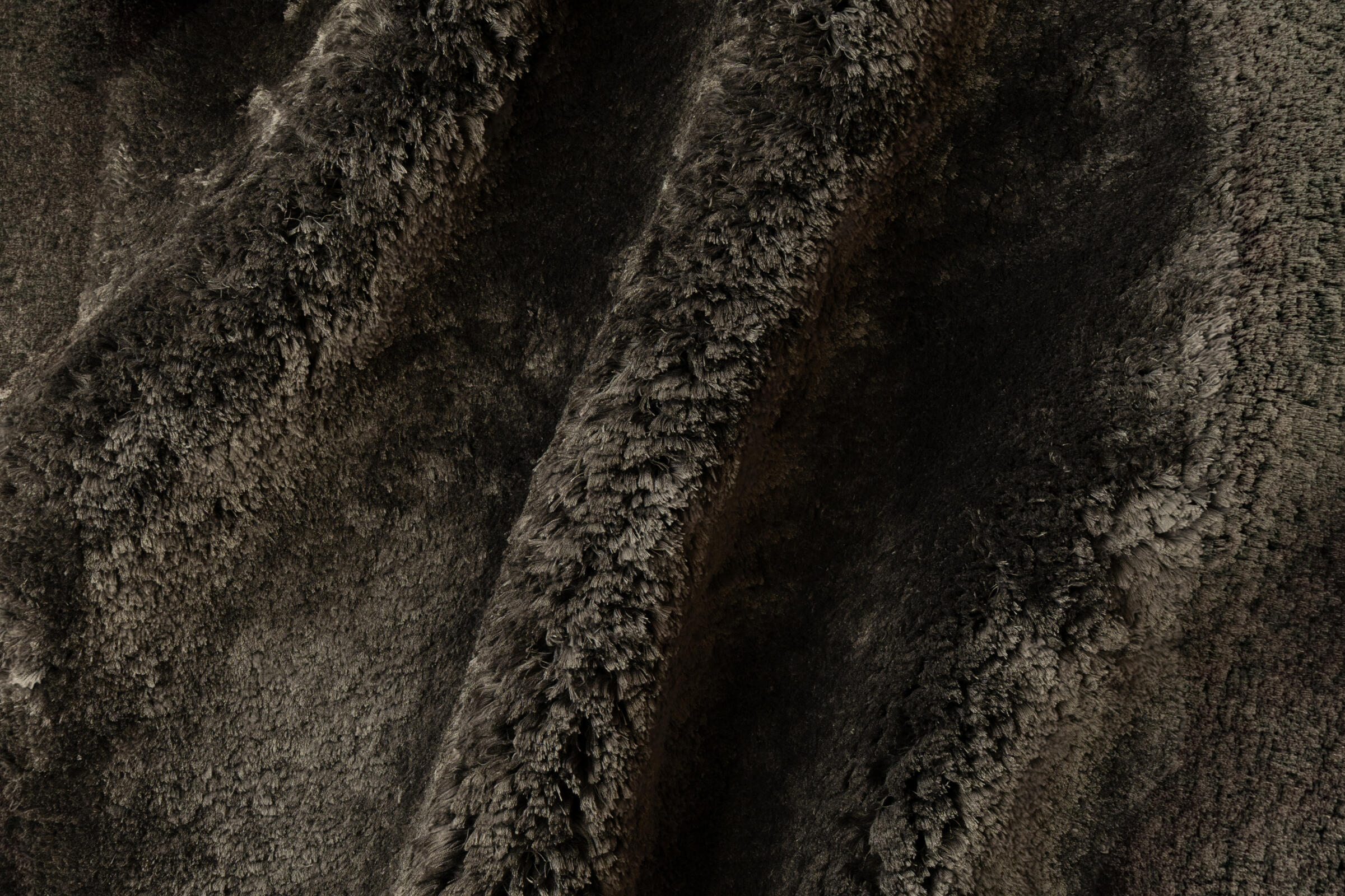 SILK SHAG - ESPRESSO rug from the silk shag series by WOVEN