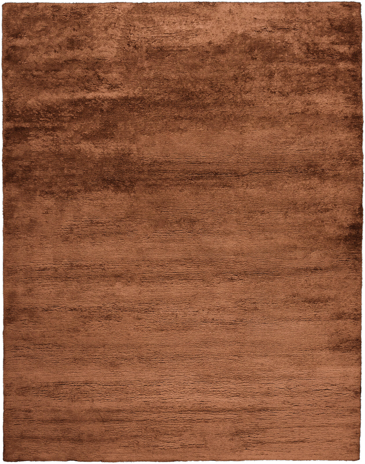 SILK SHAG - RUST rug from the silk shag series by WOVEN