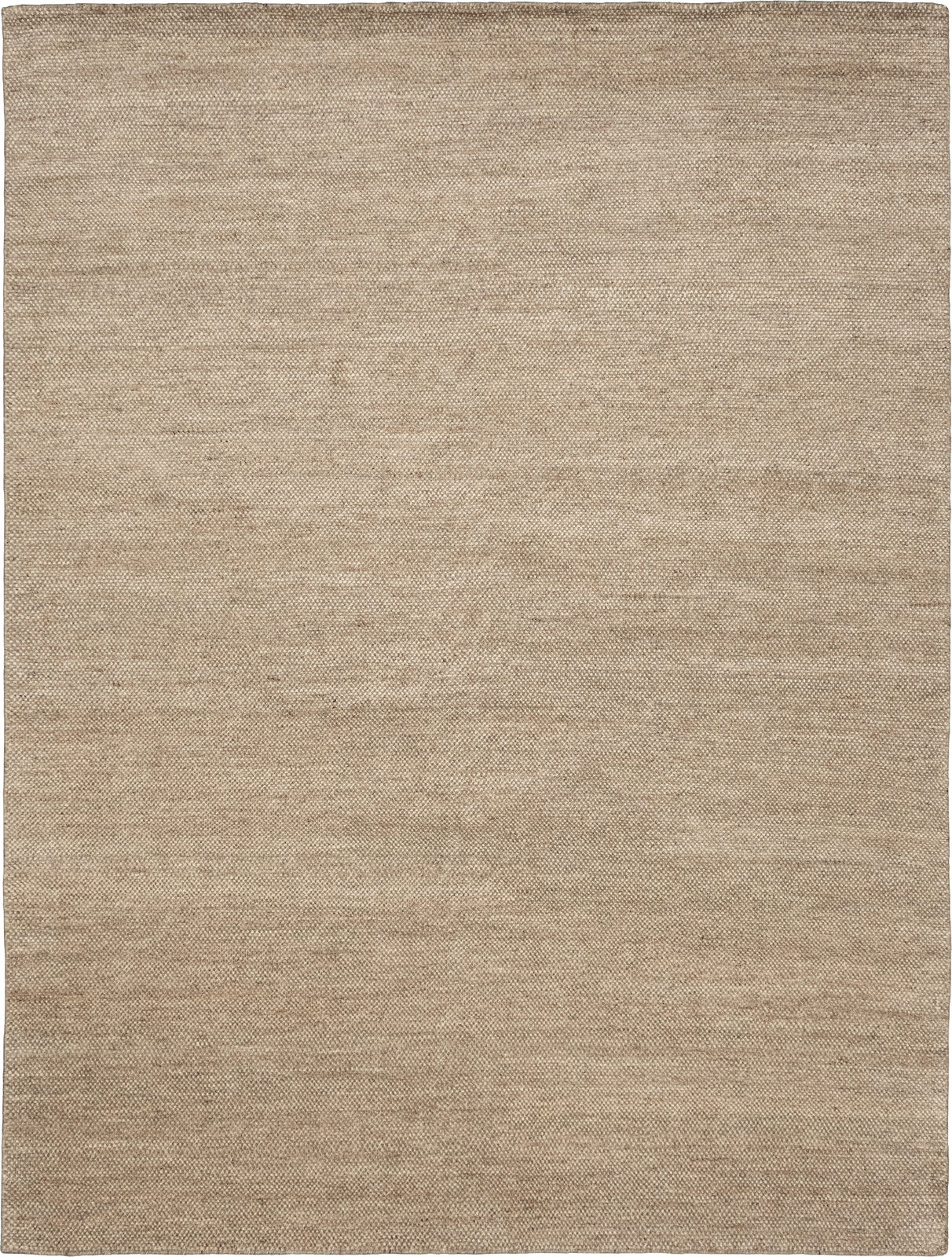 WOOL CHECK - ECRU/BARK rug from the New Textures series by WOVEN