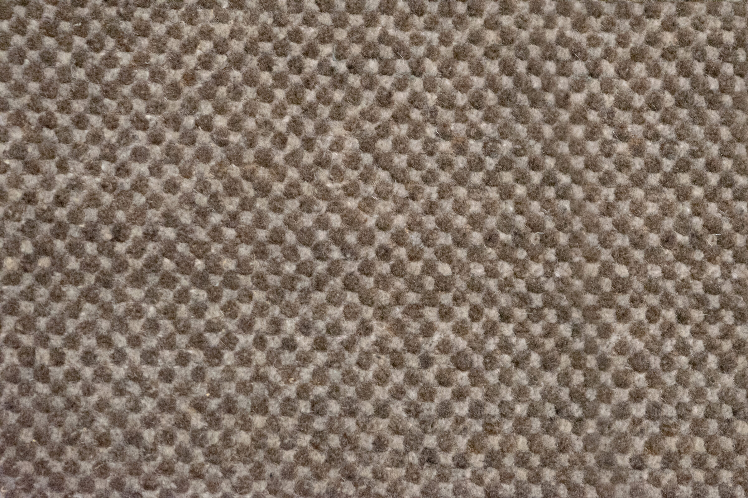 WOOL CHECK - TAUPE/BROWN rug from the New Textures series by WOVEN