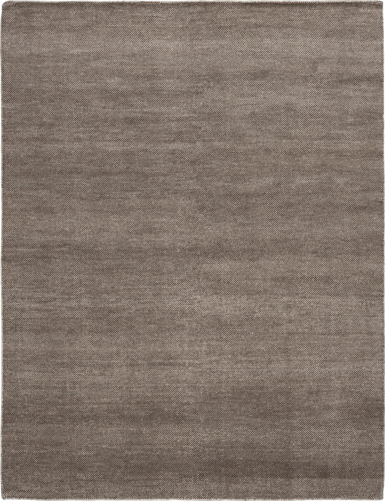 WOOL CHECK - TAUPE/BROWN rug from the New Textures series by WOVEN