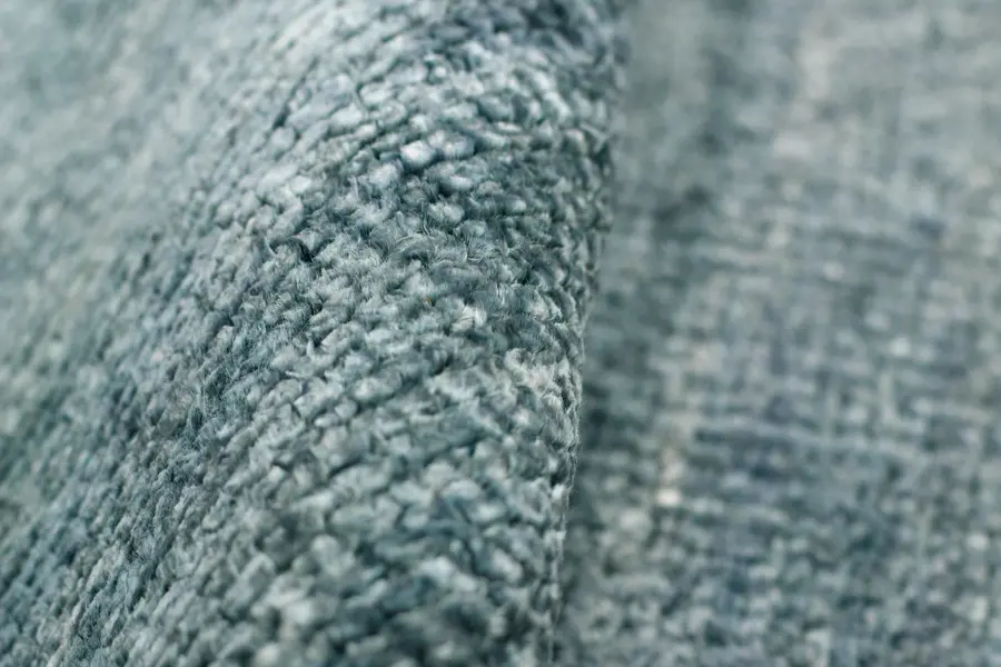 DISTRESSED BANANA SILK (TURKISH KNOT) - SKY BLUE | WOVEN