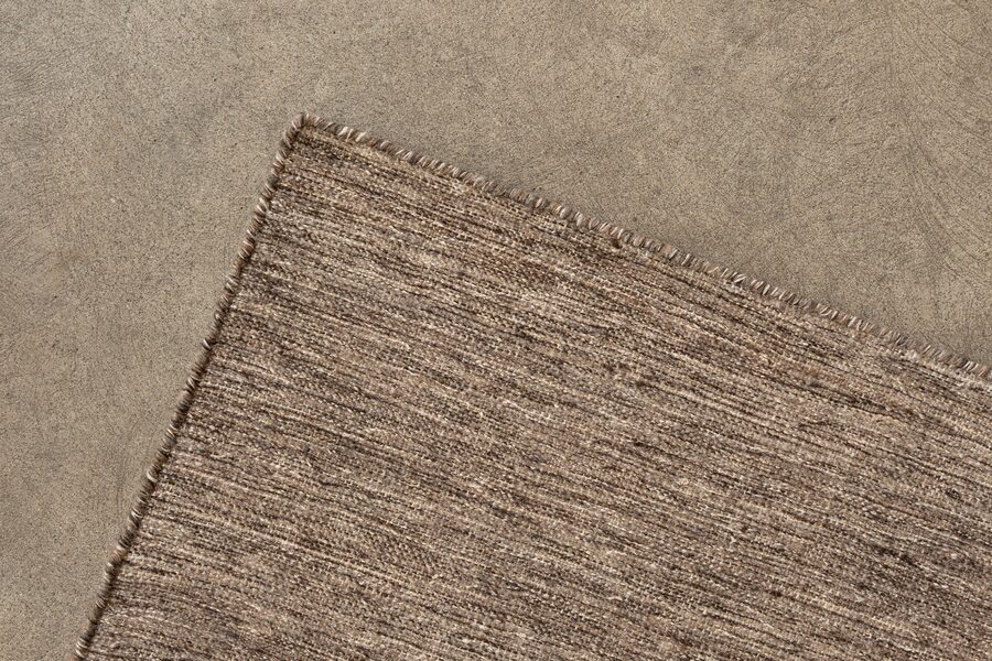 FINE FLATWEAVE - BROWN (UNDYED) | WOVEN
