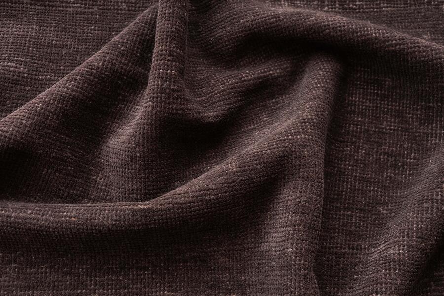 DISTRESSED WOOL - AUBERGINE | WOVEN