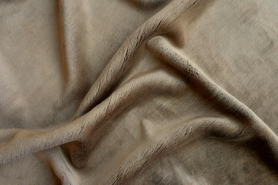 SHEARED MOHAIR - KHAKI | WOVEN