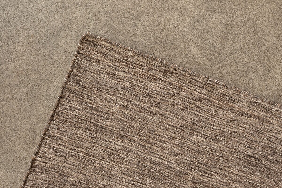 FINE FLATWEAVE - BROWN (UNDYED) | WOVEN