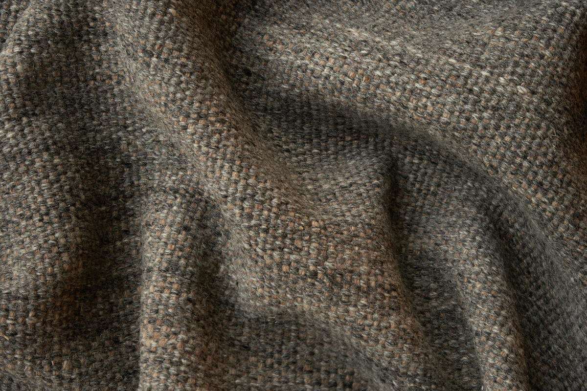 modern dhurrie - grey/brown | WOVEN