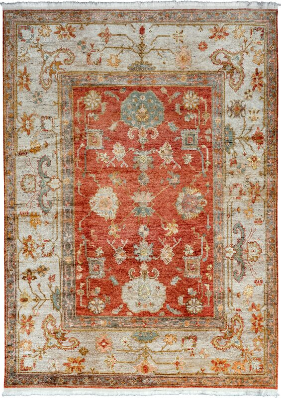 New Oushak - Fine / 14068 | WOVEN
