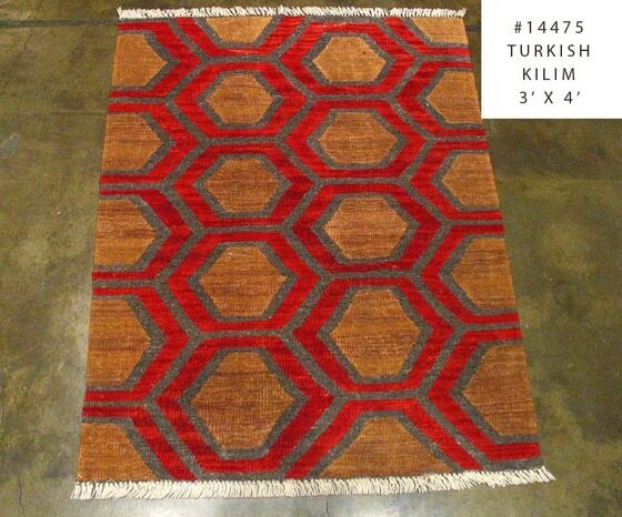 Turkish Kilim / 14475 | WOVEN