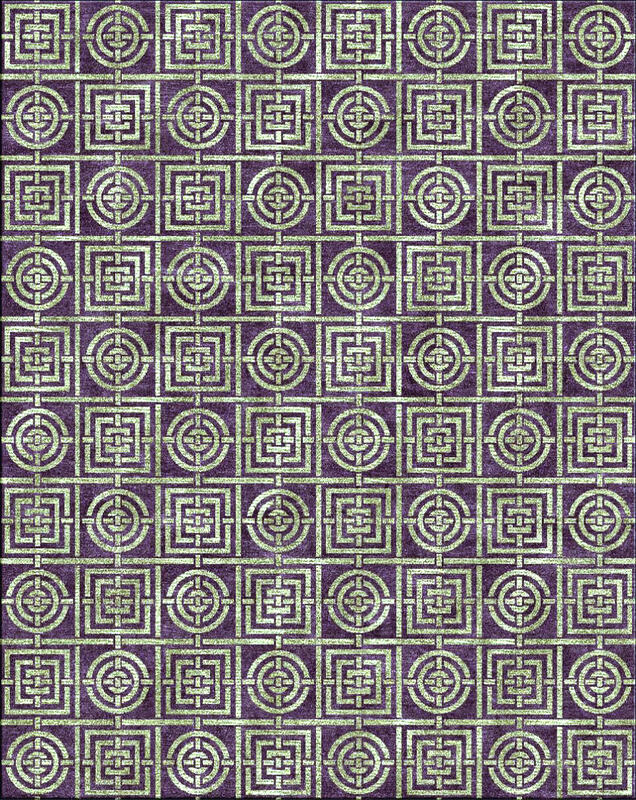 florence broadhurst - circles and squares / 15218 | WOVEN