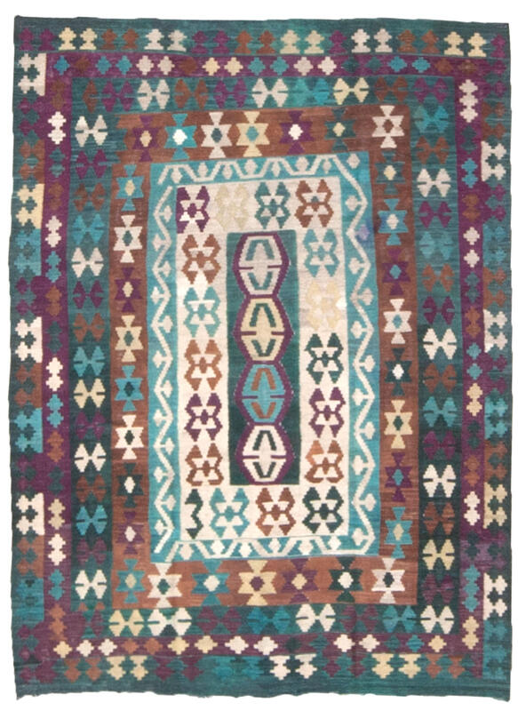 modern afghan kilim / 18214 | WOVEN