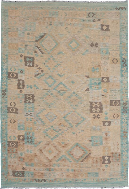 Modern Afghan Kilim / 18240 | WOVEN