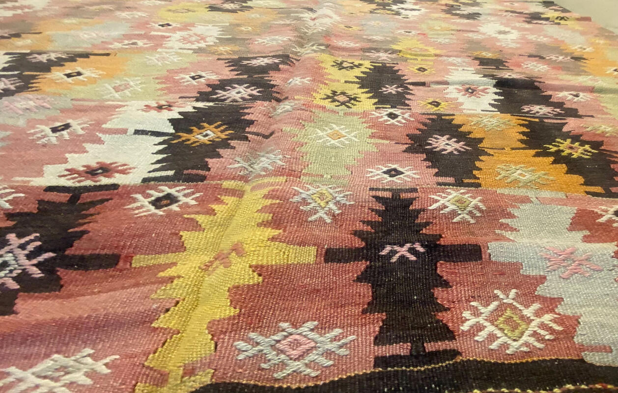 vintage colorful kilim / 19056 | WOVEN