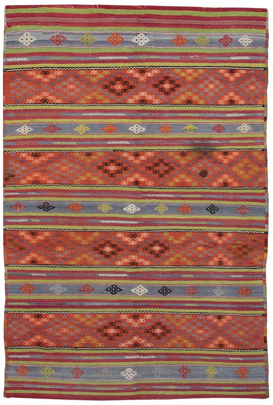 Vintage Colorful Kilim / 20510 | WOVEN