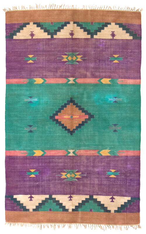 Vintage Colorful Kilim / 20631 | WOVEN