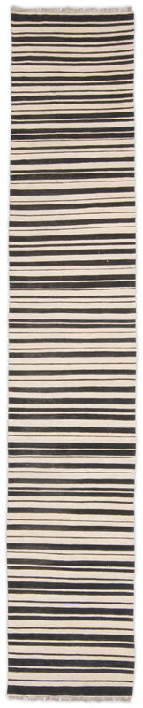 vintage inspired kilim - black/ivory / 22297 | WOVEN