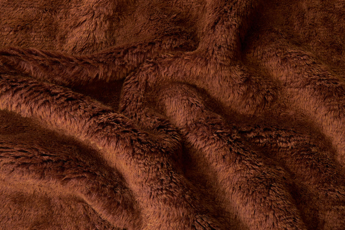 textured mohair - rust | WOVEN