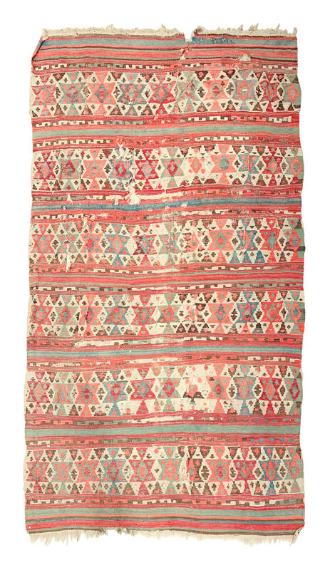 vintage colorful kilim / 25957 | WOVEN