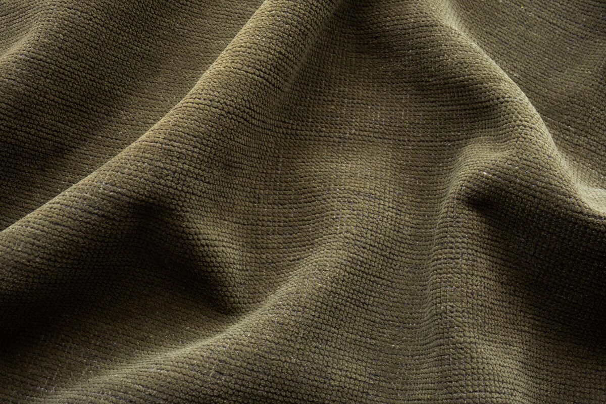 DISTRESSED WOOL - MOSS | WOVEN