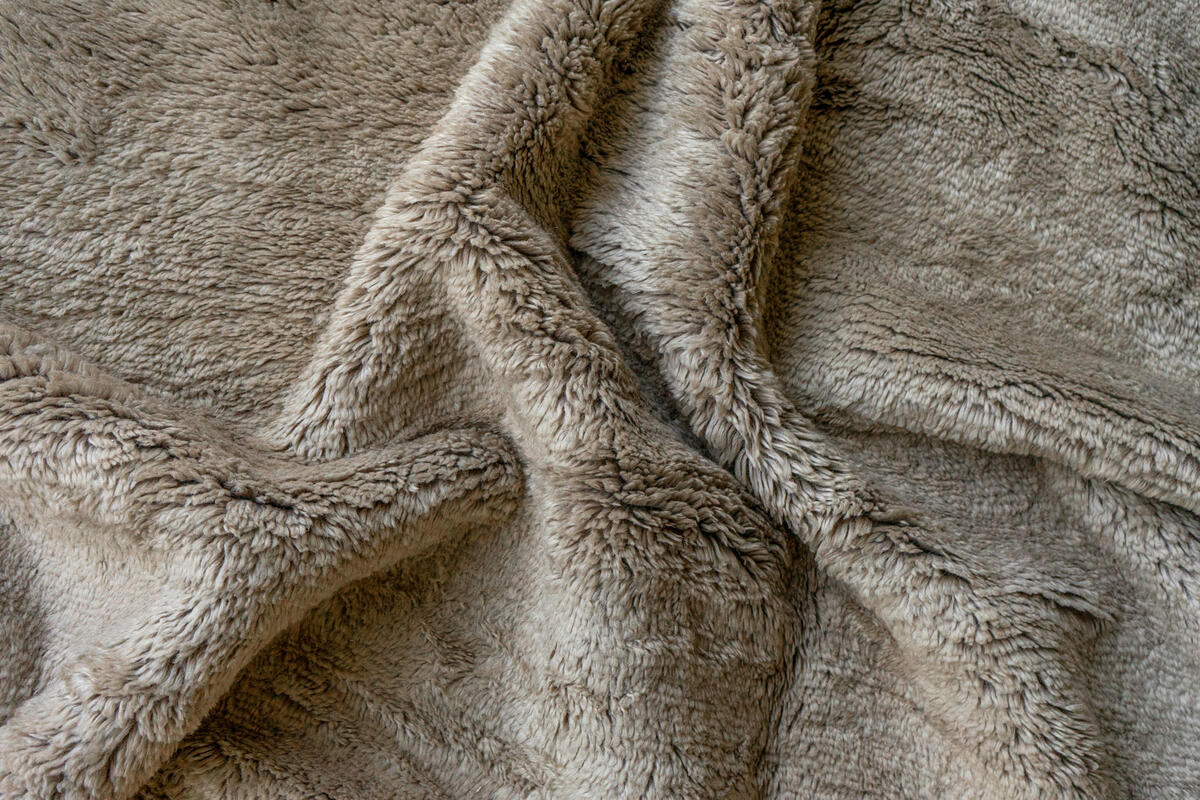 textured mohair cushion - dove | WOVEN