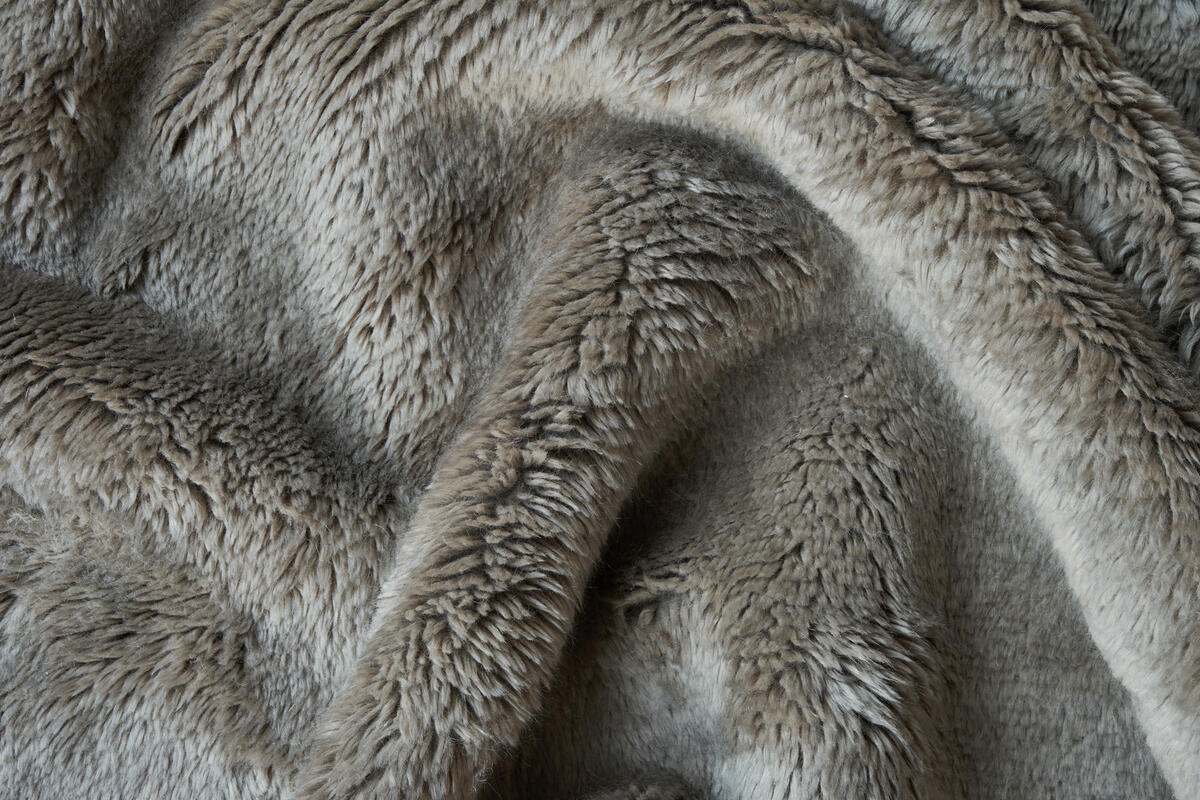 textured mohair - greige | WOVEN