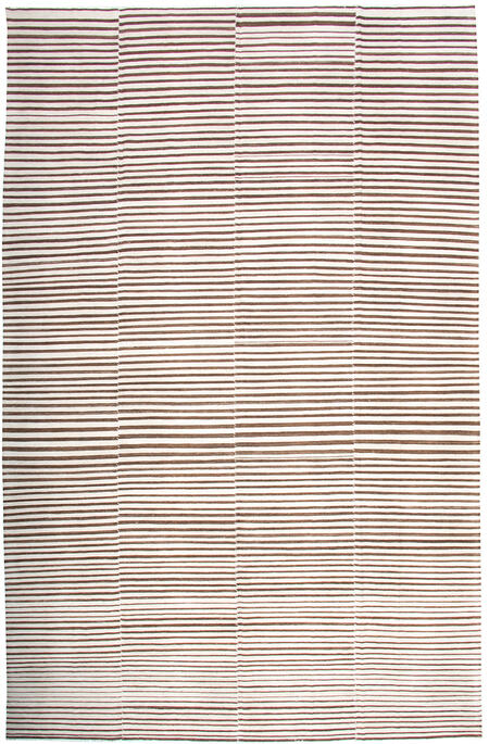 vintage inspired kilim - brown/ivory / 22157 | WOVEN