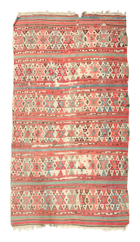 vintage colorful kilim / 25957 | WOVEN