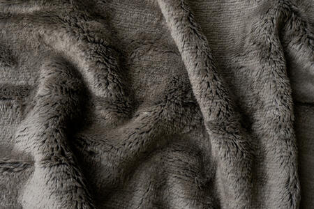textured mohair - charcoal | WOVEN