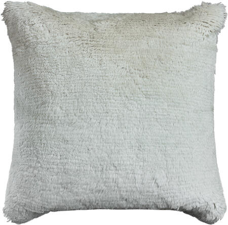 textured mohair pillow - pearl | WOVEN