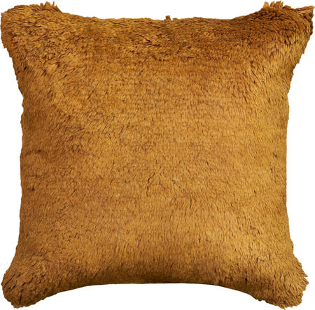 textured mohair pillow - amber | WOVEN