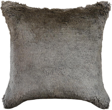 textured mohair pillow - charcoal | WOVEN