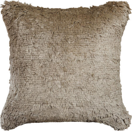 textured mohair pillow - sand | WOVEN